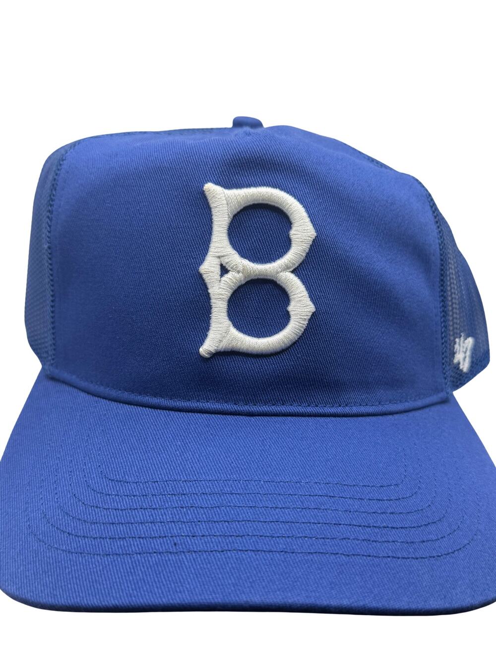 ’47 Brand Brooklyn Dodgers Trucker Hat Blue Mesh Snapback MLB Baseball Cap